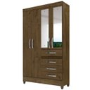 Ver imagem 1 de Guarda Roupa Solteiro Sobral 4 Portas 4 Gavetas com Espelho Moval