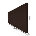Ver imagem 2 de Painel Estofado Thaina 195 cm Para Cama Box Quarto King Size MV Estofados Suede Marrom