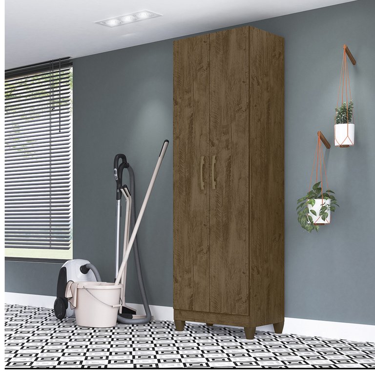 Multiuso 2 Portas New Iris Castanho Wood - Moval Multiuso 2 Portas New Iris Castanho Wood - Moval