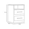 Mesa de Cabeceira Apolo Flex Castanho Wood/Baunilha - Moval - 5