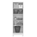 Ver imagem 3 de Kit 2 Armários Organizador Multiuso Íris 2 Portas Castanho Wood - Moval