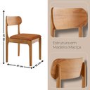 Ver imagem 3 de Sala de Jantar Mesa Star 120cm Tampo Laqueado com Vidro Canto Moeda e 4 Cadeiras Star