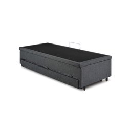 Bicama Box com Baú Solteirão 96x203 com Colchão Auxiliar Linho Cinza - 10