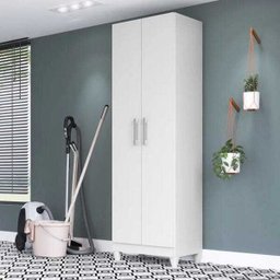 Armário Multiuso New Íris Lavanderia 2 Portas Branco Moval - 2