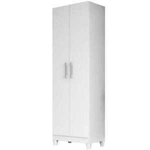 Armário Multiuso New Íris Lavanderia 2 Portas Branco Moval