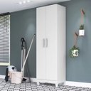 Ver imagem 3 de Kit 2 Armários Organizador Multiuso Íris 2 Portas Branco - Moval