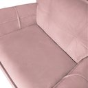 Ver imagem 4 de Poltrona Decoratica Livia Suede Rosa Bebe - Dominic Decor