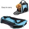 Mochila Pet Cachorro Bolsa Transporte Gato Canguru Caes Dobravel Mala Viagem Aviao Carro Azul - 6