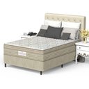 Ver imagem 2 de Conjunto Box Casal Mola Ensacada Prodormir Outback New Bege