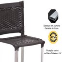 Ver imagem 4 de Conjunto de 3 Banquetas e Bistrô Madri em Alumínio para Edícula Trama Original