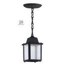 Ver imagem 1 de 18 Luminária Pendente Teto Externo Vintage Colonial Preto Sacada Beirado Alz14