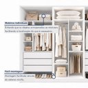 Ver imagem 7 de Guarda Roupa Casal 6 Portas Vidro Refleta e 6 Gavetas MDF com LED Imperiale Premium