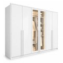 Ver imagem 2 de Guarda Roupa Casal 6 Portas Vidro Refleta e 6 Gavetas 100% MDF com LED Imperiale Premium Yescasa