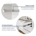Ver imagem 4 de Guarda Roupa Casal 6 Portas Vidro Refleta e 6 Gavetas MDF com LED Imperiale Premium