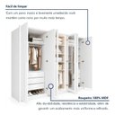 Ver mais imagens de Guarda Roupa Casal 6 Portas Vidro Refleta e 6 Gavetas MDF com LED Imperiale Premium