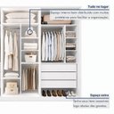 Ver imagem 6 de Guarda Roupa Casal 6 Portas Vidro Refleta e 6 Gavetas MDF com LED Imperiale Premium