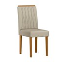 Ver imagem 5 de Conjunto Sala de Jantar Mesa Rubi 160x90 com 6 Cadeiras Ana Ype/off White/veludo Nude - Nc