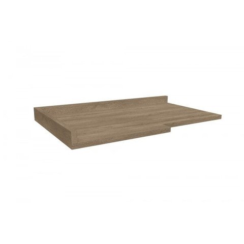 Tampo para Balcão de Cozinha Canto Reto 98cm E611 Kappesberg - Nogal