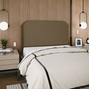Ver imagem 4 de Cabeceira Estofada Queen Alana 160cm Linho Marrom