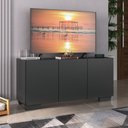 Ver imagem 2 de Rack para Tv até 32 Polegadas com 3 Portas Multimóveis Mp1068 Preto