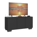Ver imagem 1 de Rack para Tv até 32 Polegadas com 3 Portas Multimóveis Mp1068 Preto