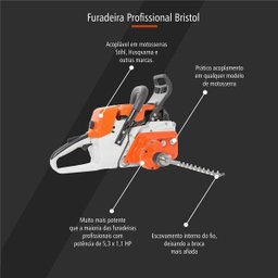 Furadeira para Motosserras Stihl 08-08s Bristol - 3