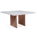 Ver imagem 1 de Mesa de Jantar Quadrada de Madeira Magnum 140 Cm X 140cm Castanho