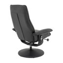 Ver imagem 7 de Poltrona de Massagem Reclinável e Giratória Arizona com Apoio de Pés Pu Preto G56 - Gran Belo