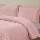 Ver imagem 3 de Kit Coordenado Grécia Cobre Leito + Jogo de Cama Casal Padrão Bordado Inglês 300 Fios - 7 Peças