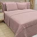 Ver imagem 2 de Kit Coordenado Grécia Cobre Leito + Jogo de Cama Casal Padrão Bordado Inglês 300 Fios - 7 Peças