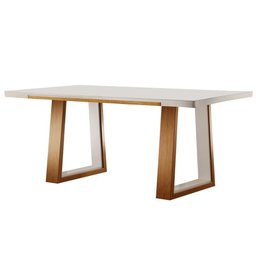 Mesa de Jantar Base Madeira Maciça - Real-2,20 x 1,10 metros - Requinte Salas - 1 Mesa de Jantar Base Madeira Maciça - Real-2,20 x 1,10 metros - Requinte Salas - 1