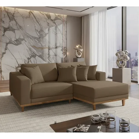 Sofá Cronos 185cm Chaise Lado Direito Meu Sofá Online