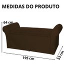 Ver imagem 6 de Calçadeira Sapatos Baú Cancun Estofada 195 Cm King Suede