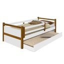 Ver imagem 2 de Cama Bianca Branco Mel com Cama Auxiliar