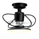 Ver imagem 2 de Ventilador de Teto Treviso Preto Fosco Elegance Led Bivolt