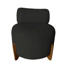 Ver imagem 2 de Kit 2 Poltronas Decorativa Mônaco Suede Preto