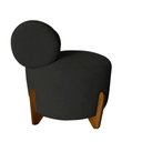 Ver imagem 3 de Kit 2 Poltronas Decorativa Mônaco Suede Preto