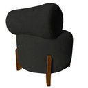 Ver imagem 4 de Kit 2 Poltronas Decorativa Mônaco Suede Preto