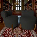 Ver imagem 7 de Kit 2 Poltronas Decorativa Mônaco Suede Preto