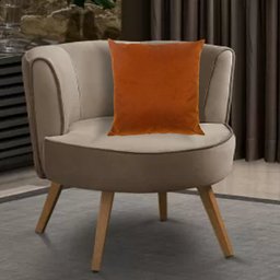 Capa para Almofada em Veludo Liso Quadrada 50x50 Terracota - 2