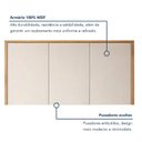 Ver imagem 5 de Armário Aéreo para Cozinha 3 Portas Mdf 120cm Nobre
