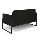 Ver imagem 6 de Sofá Namoradeira com Poltrona Base Industrial Alta Preto Marisa Linho D03 - D\'rossi Cor A79 Preto