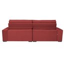 Ver imagem 6 de Sofá Retrátil e Reclinável 2.72M com Molas Cama Inbox Estilo Suede Velusoft Vermelho