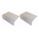 Ver imagem 1 de Kit 02un Esteiras Decorativa Laqueada Apoio Sofá Lisa Nude