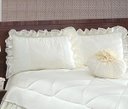 Ver imagem 2 de Colcha Casal Queen 4 Peças Cobre Leito Renda Brisa:palha
