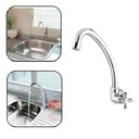 Ver imagem 4 de Torneira Cozinha Parede Alta Pvc Víqua Marujá Cromada