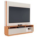 Ver imagem 7 de Home Estante Orlo 200cm Tv até 75 Fitas Led Portas Deslizantes Mdp/mdf Off White/freijó G73 - Gran B