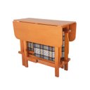 Ver imagem 5 de Conjunto Prático Mesa e 4 Cadeiras Dobrável Mel, Estofado Bar-cozinha-lazer-varanda ( Quadrado Oval