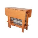 Ver imagem 3 de Conjunto Prático Mesa e 4 Cadeiras Dobrável Mel, Estofado Bar-cozinha-lazer-varanda ( Quadrado Oval