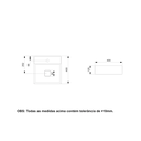 Ver imagem 2 de Cuba Roca Apoio C/mesa Terra T9 400x400 Black Matte A32787t080